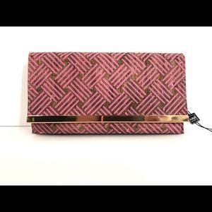 New Fuchsia Pink Cute Cork Crossbody Bag Clutch